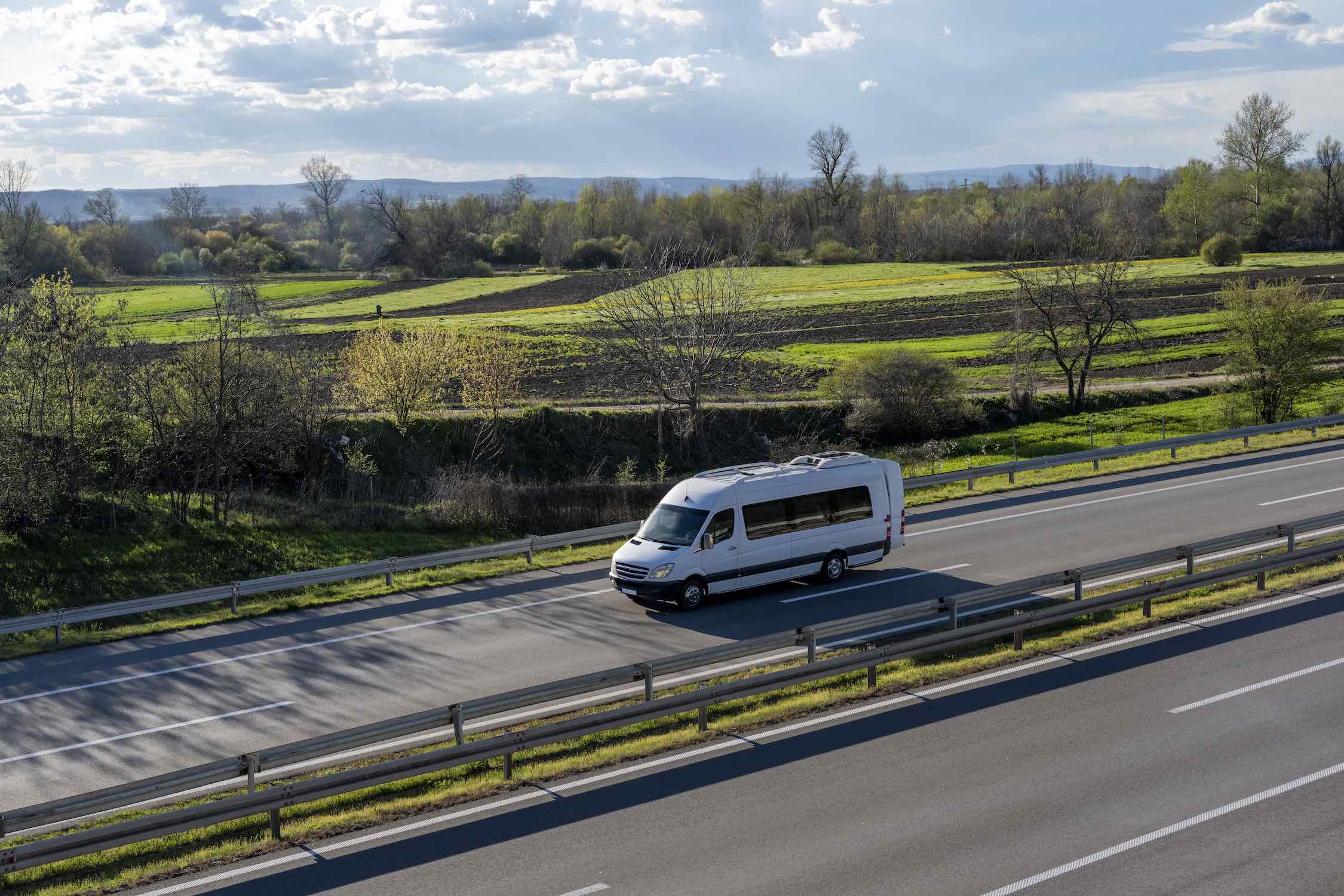 Group shuttle van transport in Orlando