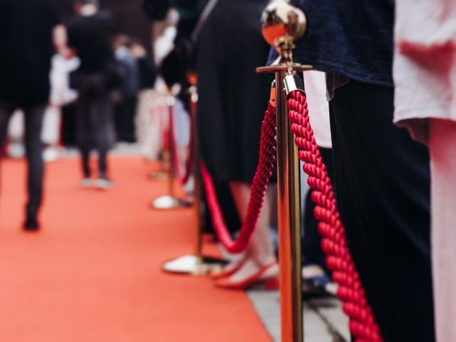 Upscale event tickets and program
